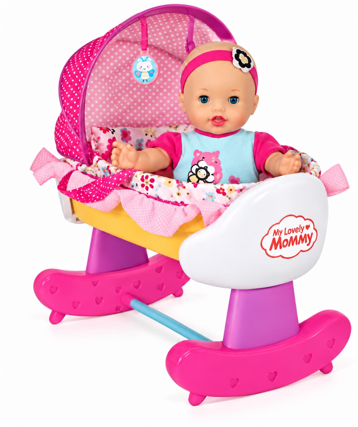 Люлька-качалка для кукол Fisher-Price Little Mommy 2 в 1