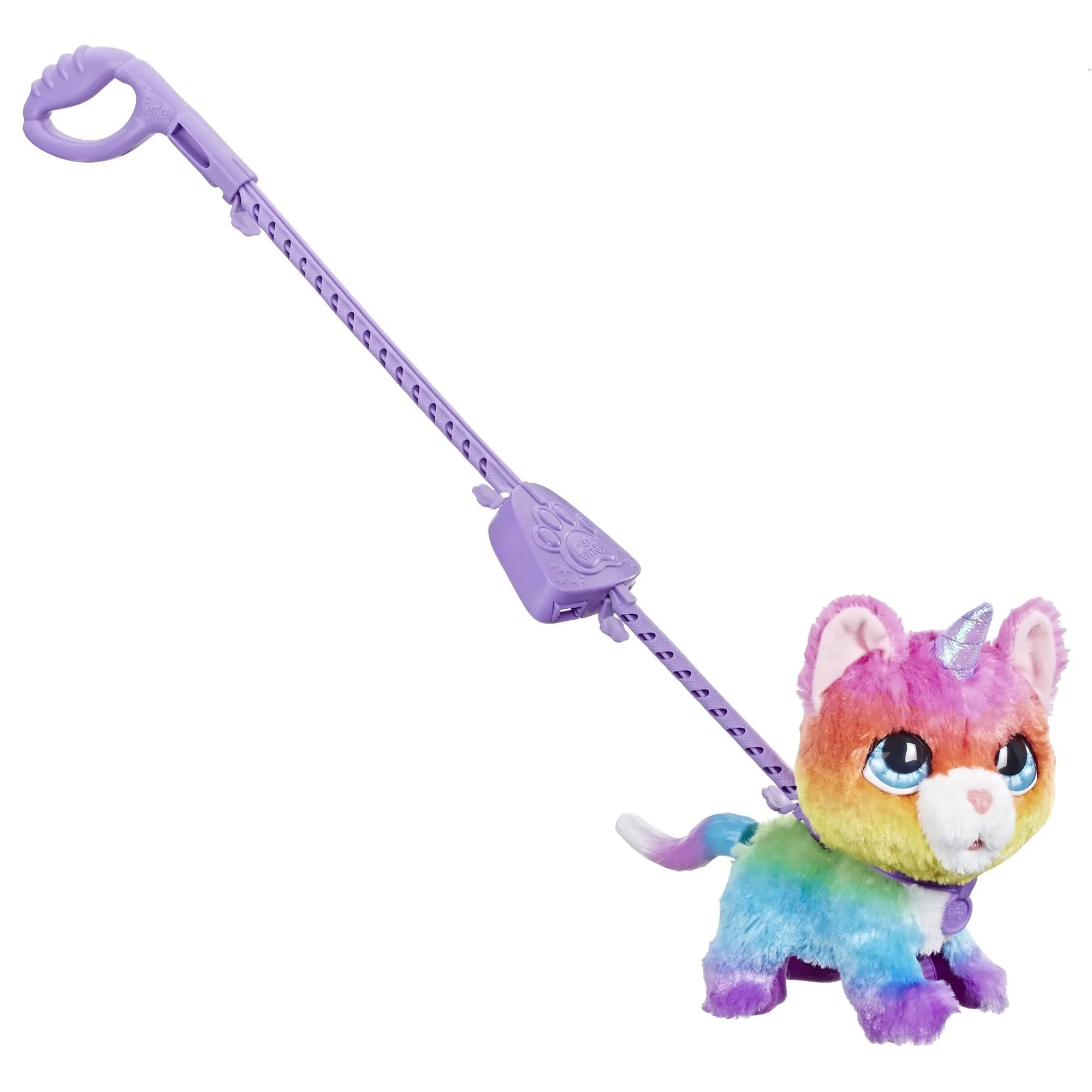 Интерактивный котёнок-единорог Hasbro furReal Walkalots Big Wags на поводке