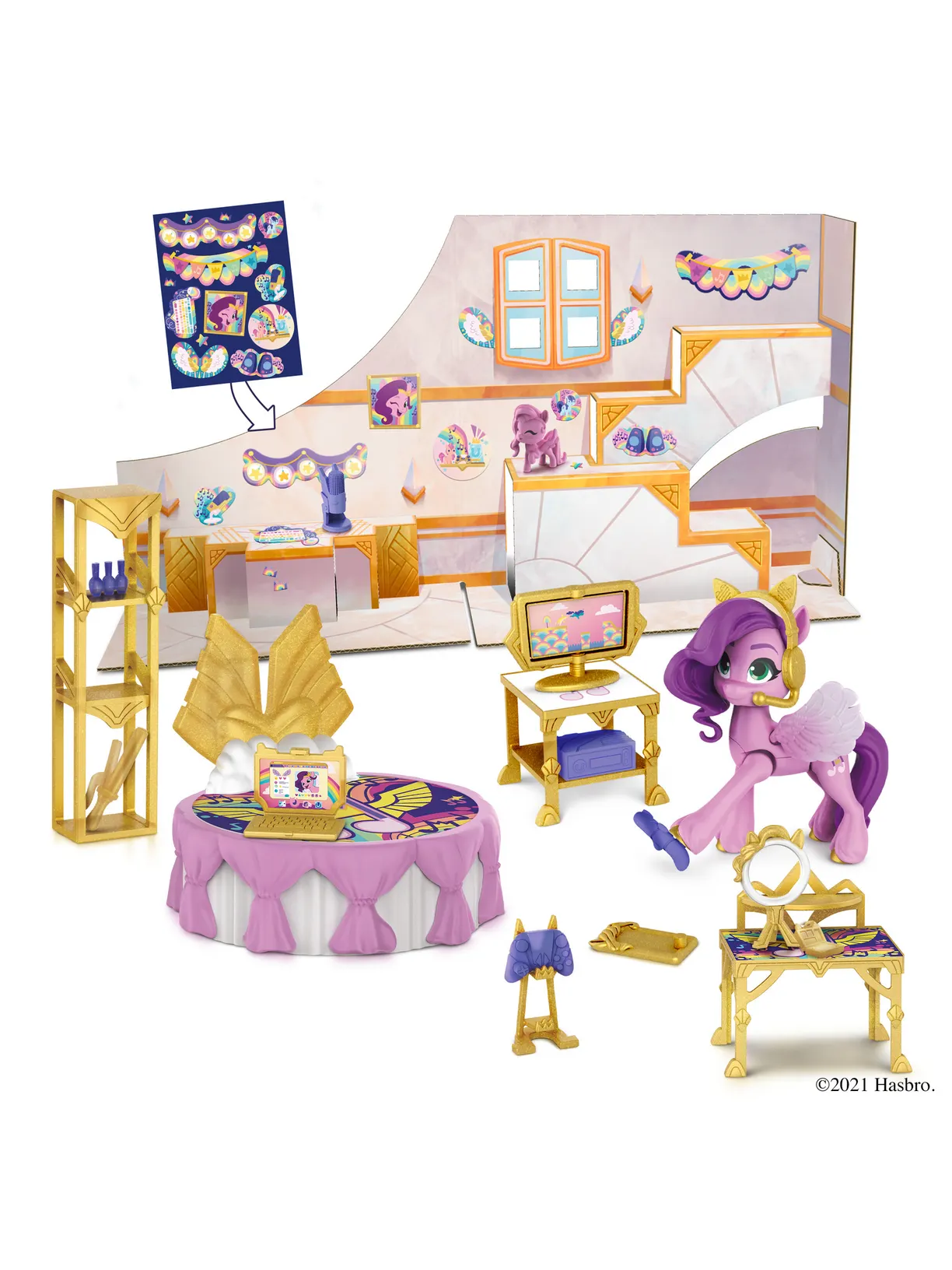 Игровой набор My Little Pony «Королевская комната» Пипп Петалс, 23 предмета