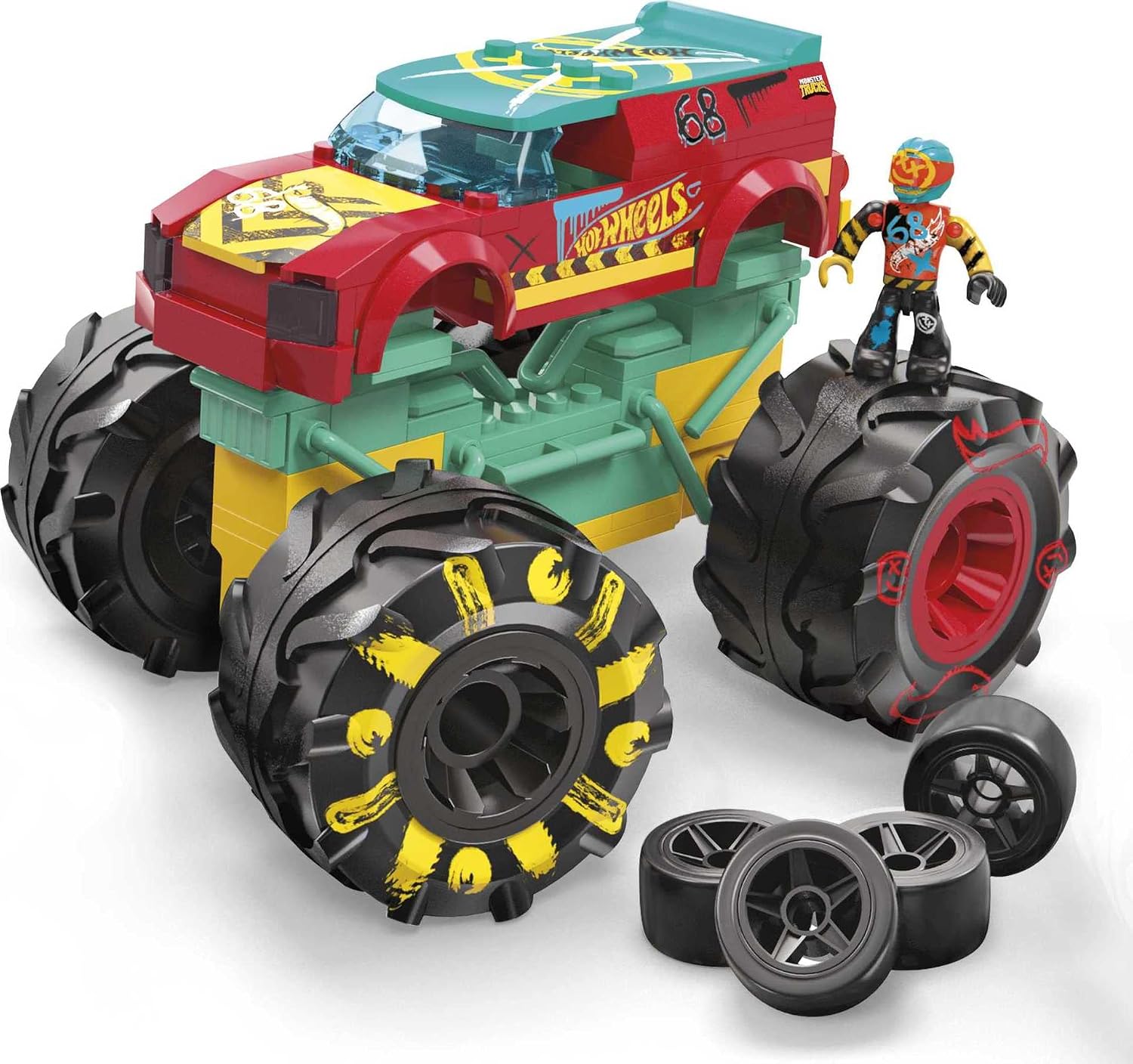 Конструктор MEGA Hot Wheels Monster Trucks HW Demo Derby, 140 деталей