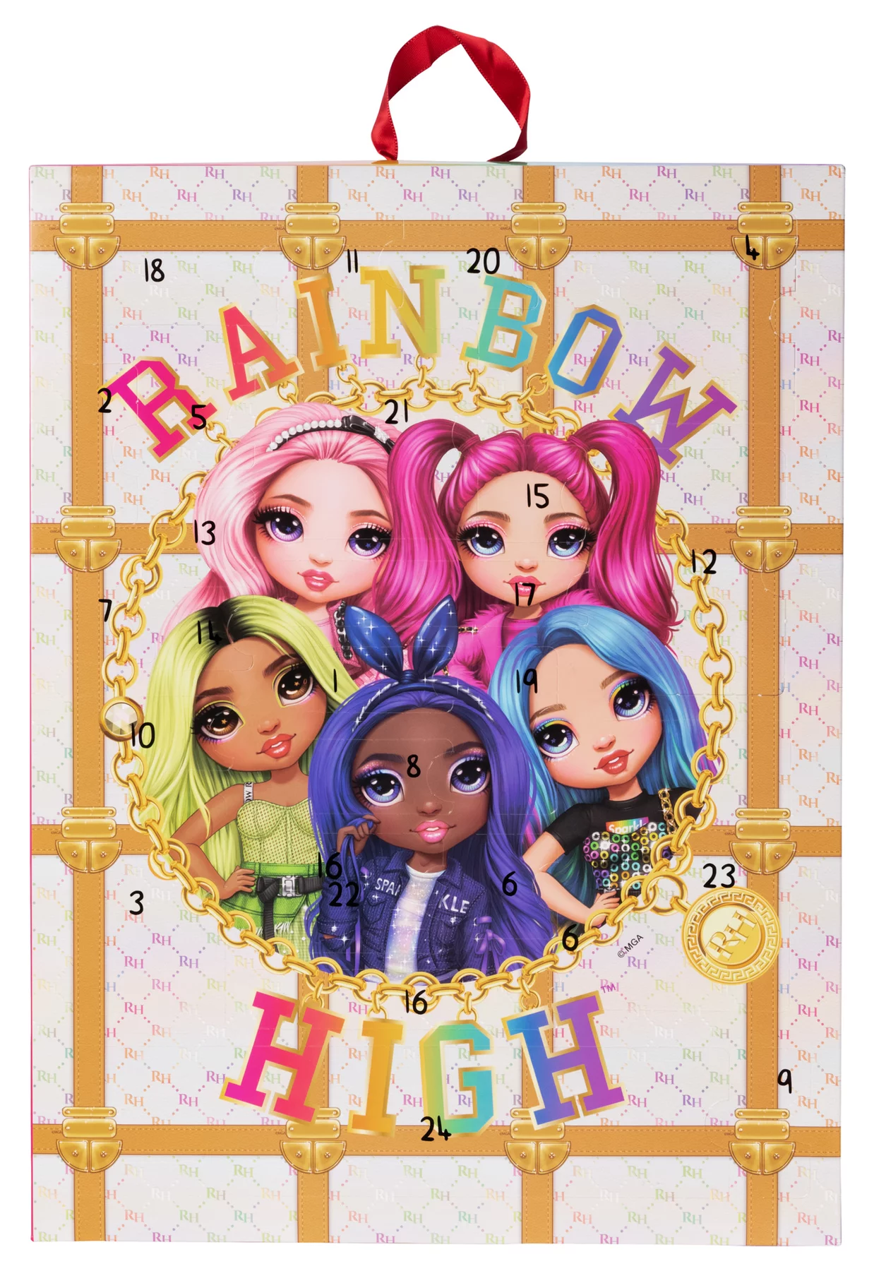 Адвент-календарь Rainbow High с аксессуарами, 24 окошка