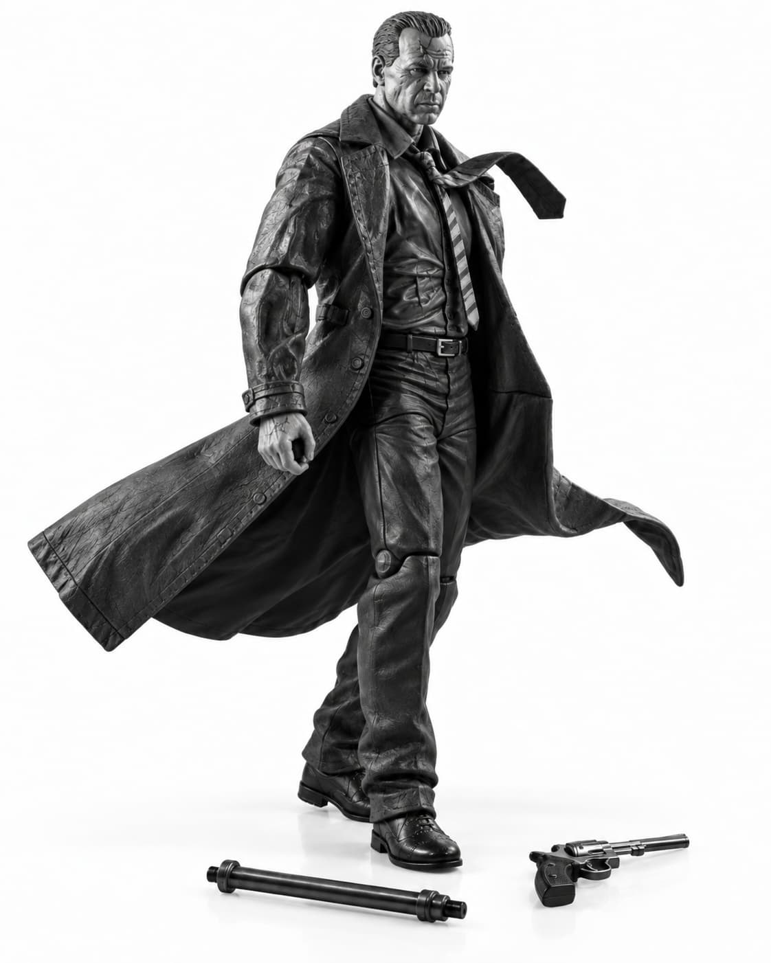 Фигурка NECA Sin City — Джон Хартиган, 1:4, чёрно-белая