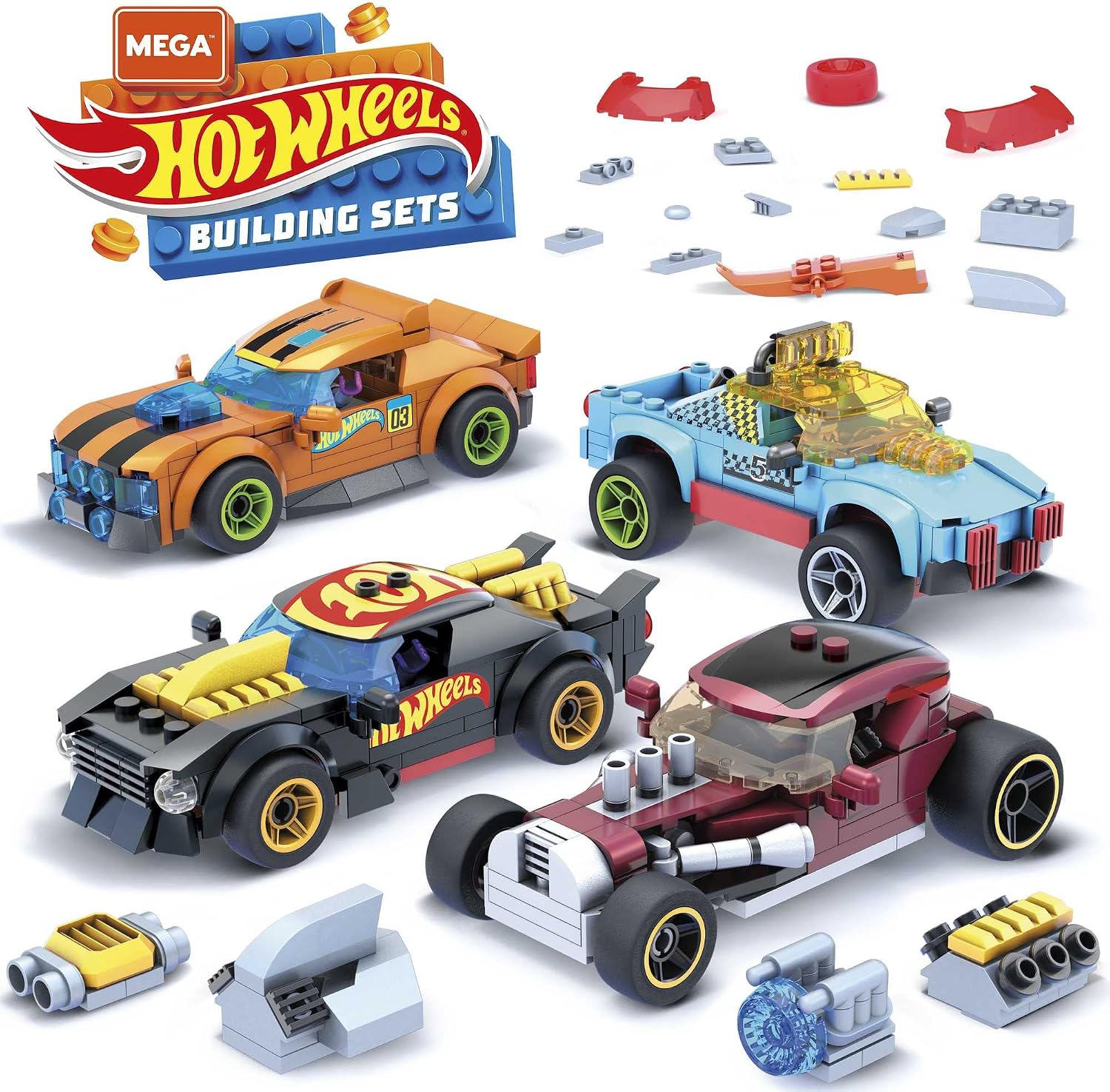 Конструктор Mega Construx Hot Wheels Car Customizer, 485 деталей