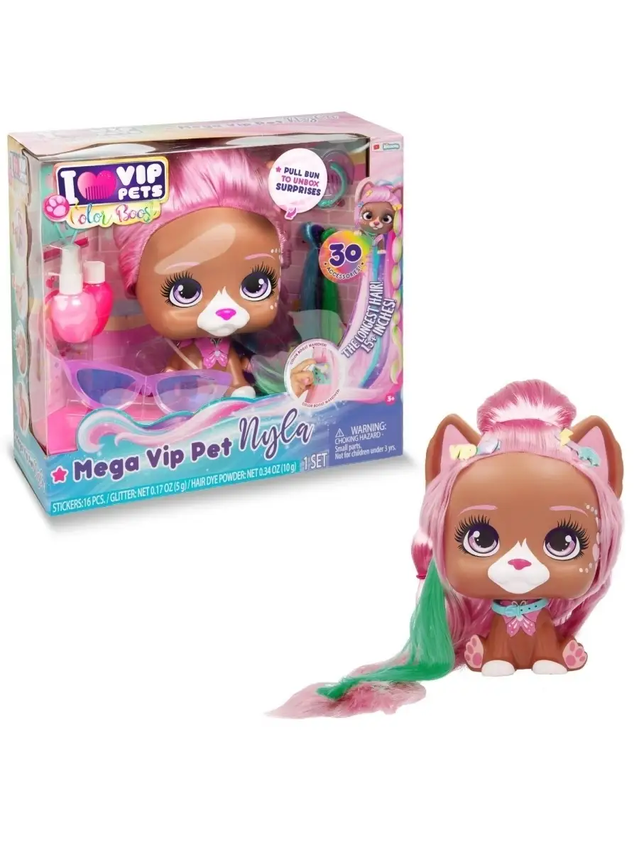 Игровой набор VIP Pets Color Boost Mega VIP Pet Nyla