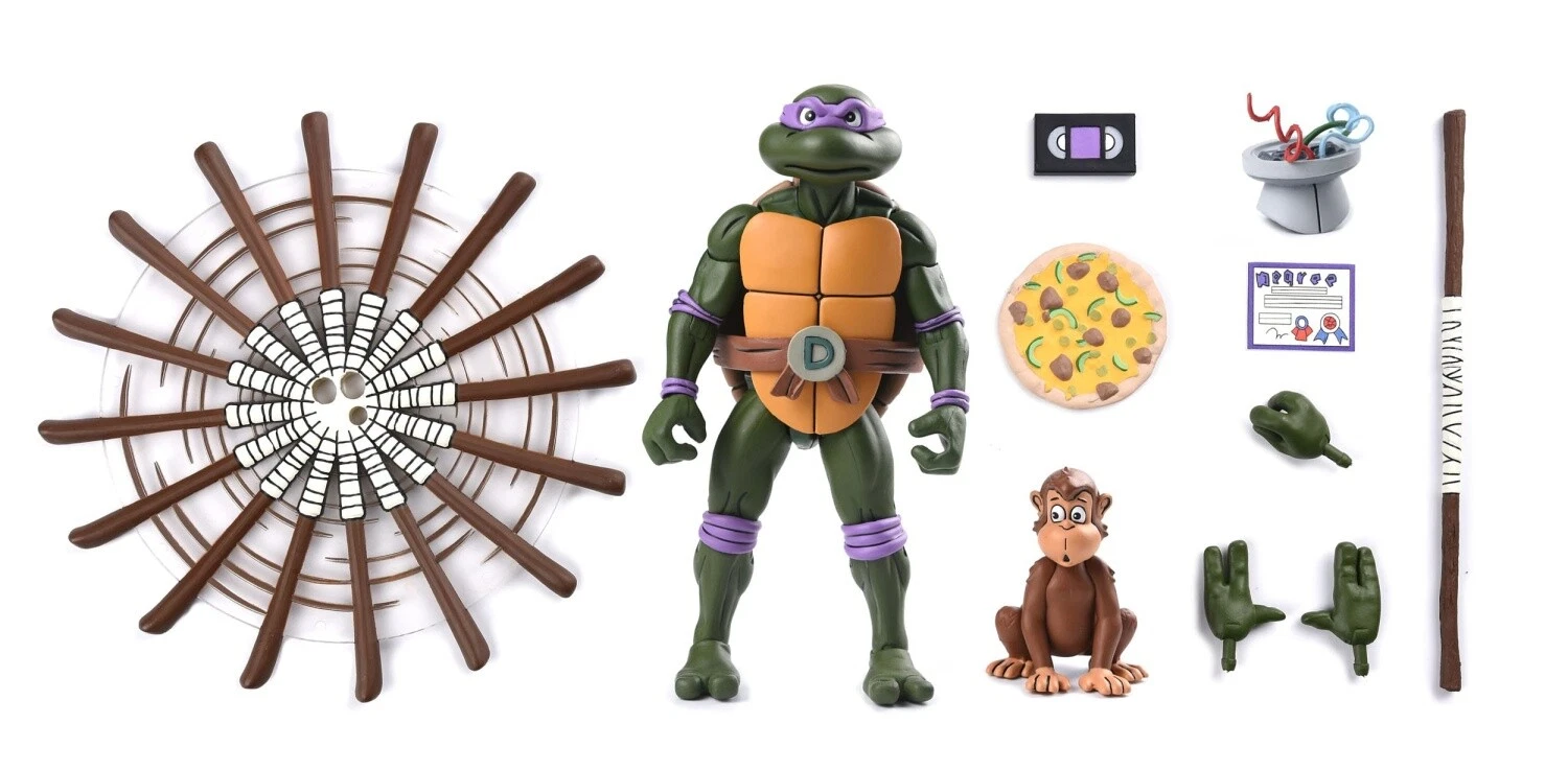 Фигурка NECA Донателло Does Machines, TMNT Pizza Club, 18 см