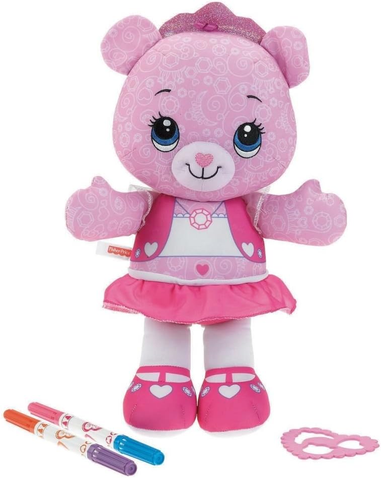 Мягкая игрушка для рисования Fisher-Price Doodle Bear Rose
